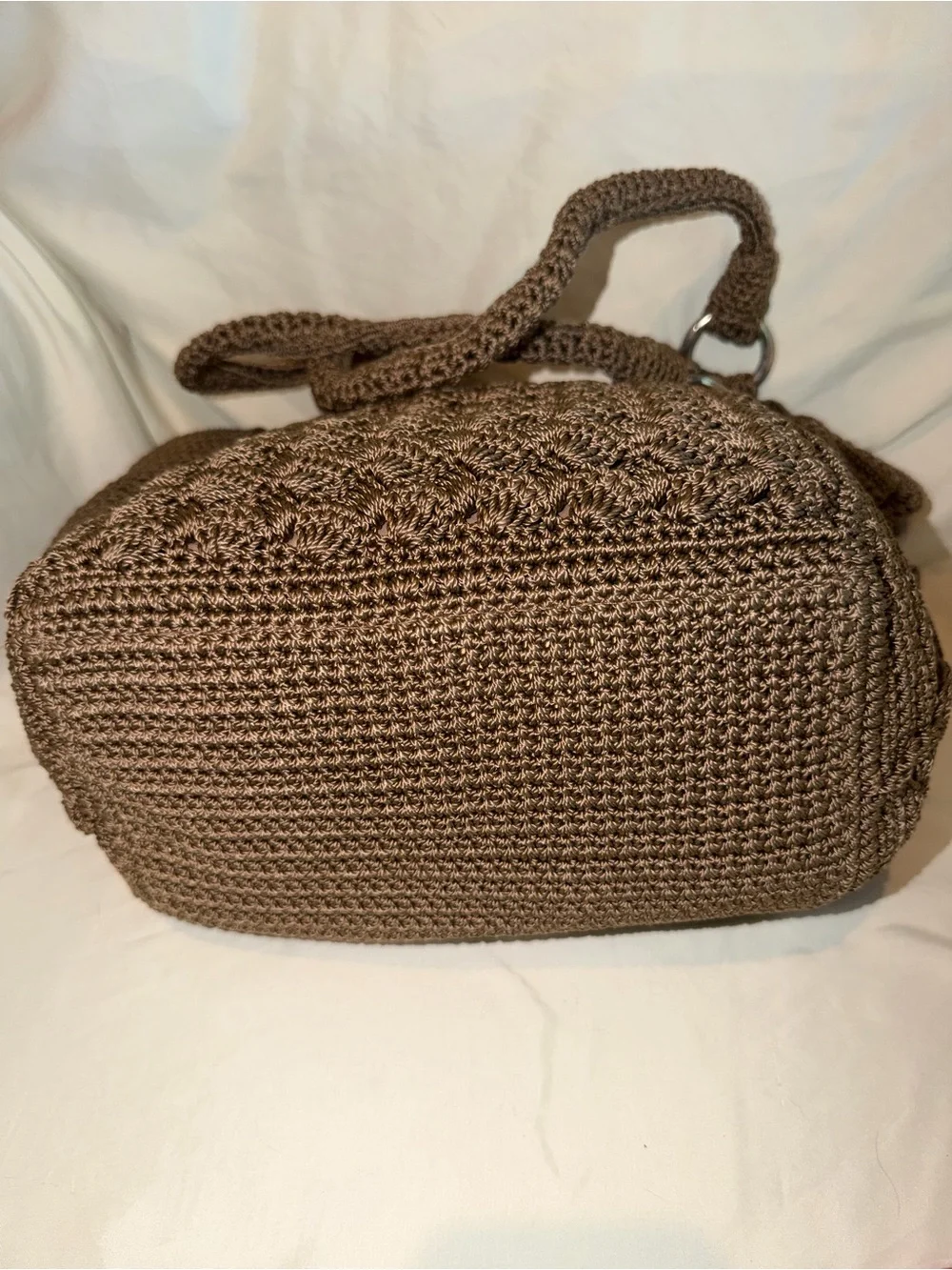 The Sak Brown Crocheted Tote Bag